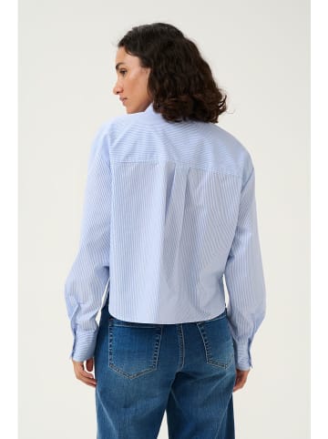 Kaffe Blouse "Sofie" lichtblauw/wit