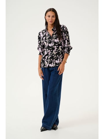 Kaffe Bluse "Lura" in Schwarz/ Rosa