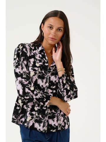 Kaffe Bluse "Lura" in Schwarz/ Rosa