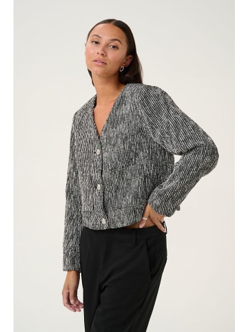 Kaffe Blazer "Minella" in Schwarz/ Weiß