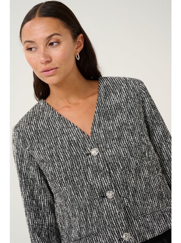 Kaffe Blazer "Minella" in Schwarz/ Weiß