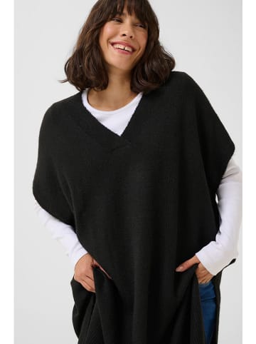 Kaffe Poncho "Annetta" in Schwarz