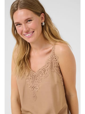 Cream Top "Anna" camel