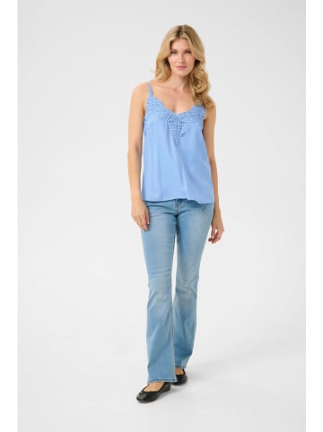 Cream Top "Anna" lichtblauw