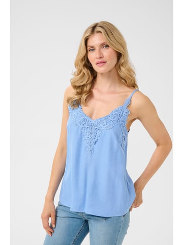 Cream Top "Anna" in Hellblau