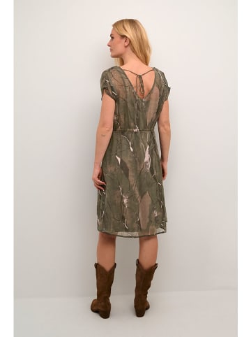Cream Jurk "Chery" donkergroen