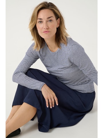 Cream Longsleeve "Amma" in Anthrazit/ Weiß