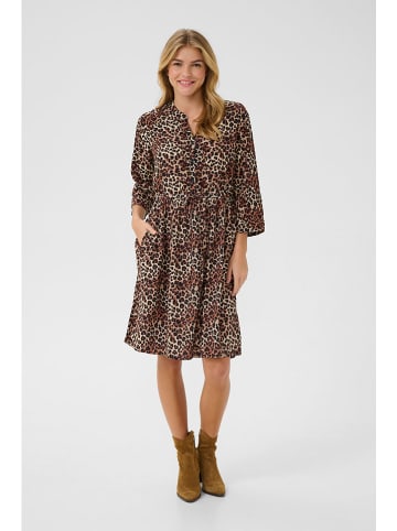Cream Kleid "Emmiy" in Hellbraun/ Schwarz