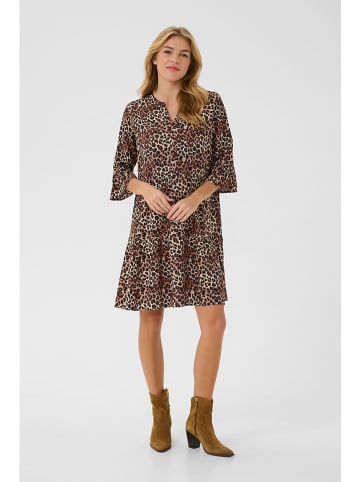 Cream Kleid "Emmiy" in Hellbraun/ Schwarz