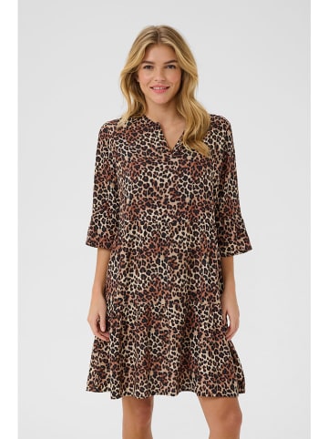 Cream Kleid "Emmiy" in Hellbraun/ Schwarz
