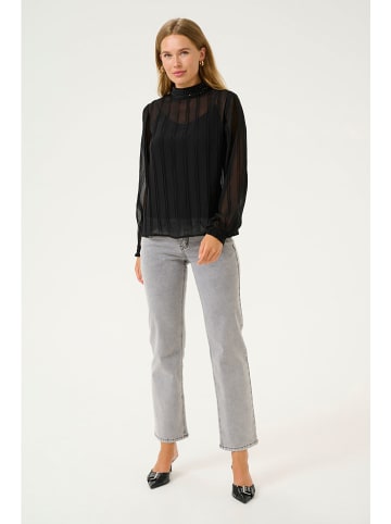 Cream Blouse "Sadia" zwart
