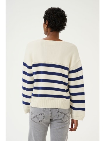 Cream Pullover "Muka" in Creme/ Dunkelblau