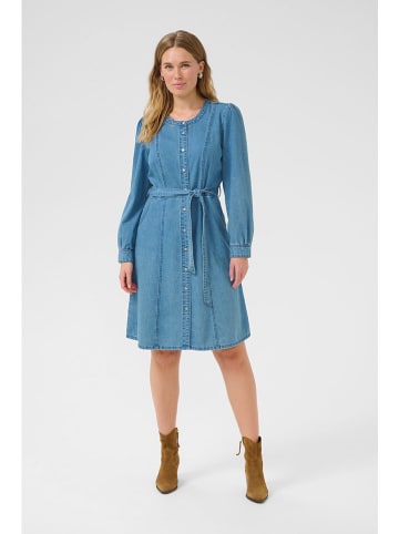 Cream Kleid "Ruth" in Blau