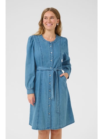 Cream Kleid "Ruth" in Blau