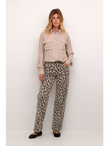 Cream Hose "Leona" in Beige/ Braun