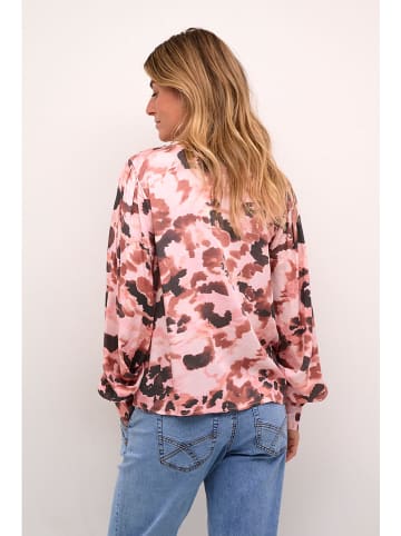 Cream Bluse "Elena" in Rosa/ Schwarz
