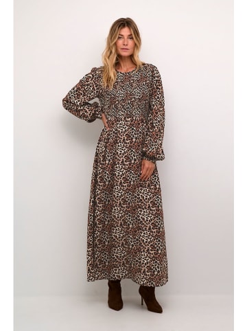 Cream Kleid "Tiah" in Hellbraun/ Schwarz