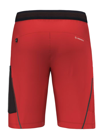 Salewa Funktionsshorts - Athletic fit - in Rot/ Schwarz