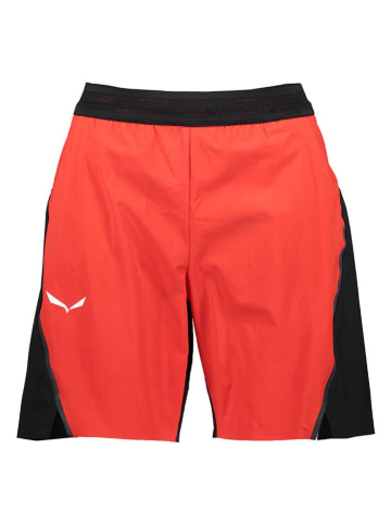 Salewa Sport-Shorts in Rot/ Schwarz