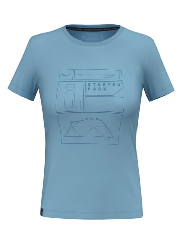 Salewa Functioneel shirt lichtblauw