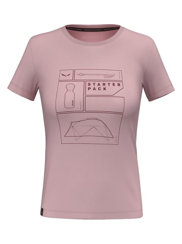 Salewa Functioneel shirt lichtroze