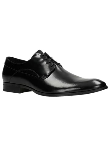 Wojas Leren veterschoenen zwart