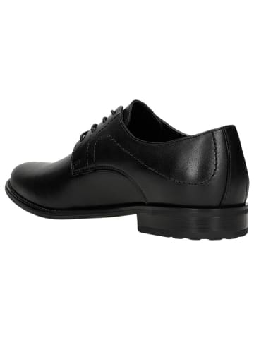Wojas Leder-Schnürschuhe in Schwarz