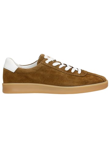 Wojas Skórzane sneakersy w kolorze jasnobrązowym