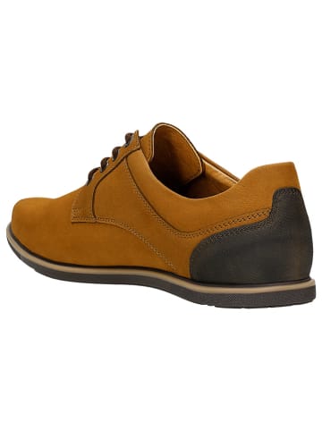 Wojas Leder-Schnürrschuhe in Hellbraun