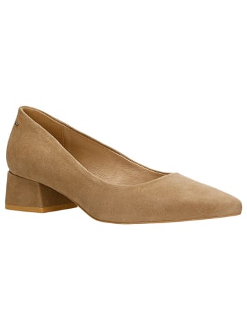 Wojas Leder-Pumps in Beige