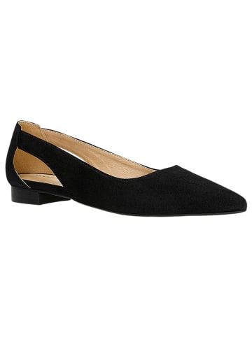 Wojas Leder-Ballerinas in Schwarz