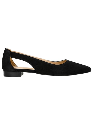 Wojas Leder-Ballerinas in Schwarz