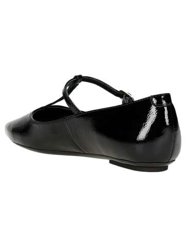 Wojas Leder-Ballerinas in Schwarz