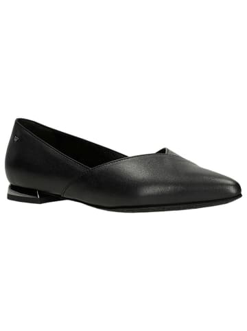 Wojas Leder-Ballerinas in Schwarz