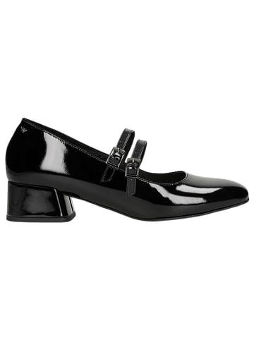 Wojas Leder-Slippers in Schwarz