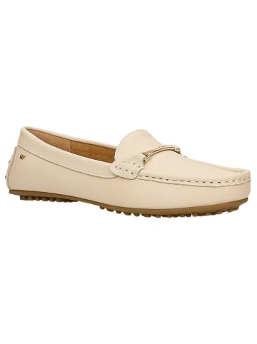 Wojas Leren mocassins crème