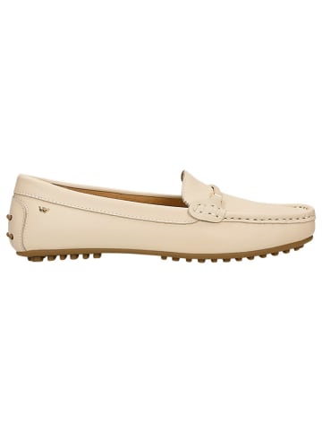 Wojas Leren mocassins crème