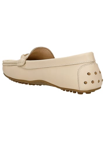 Wojas Leder-Mokassins in Creme