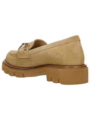 Wojas Leder-Mokassins in Beige