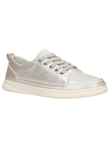 Wojas Leder-Sneakers in Silber