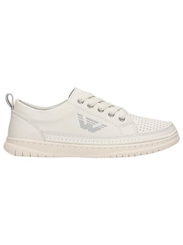 Wojas Skórzane sneakersy w kolorze białym