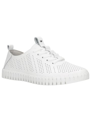 Wojas Skórzane sneakersy w kolorze białym