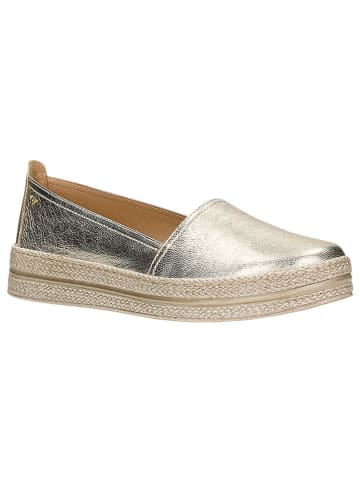 Wojas Leder-Mokassins in Silber
