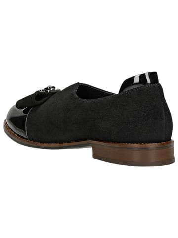 Wojas Leder-Mokassins in Schwarz