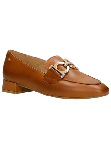 Wojas Leren mocassins lichtbruin