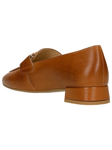 Wojas Leren mocassins lichtbruin