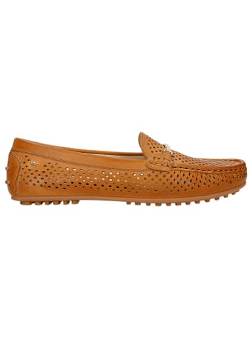 Wojas Leren mocassins lichtbruin