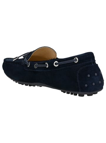 Wojas Leren mocassins donkerblauw