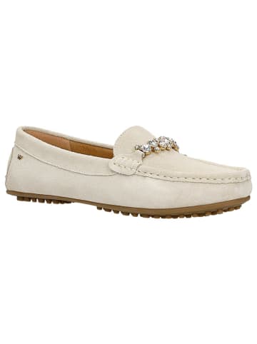Wojas Leder-Mokassins in Creme