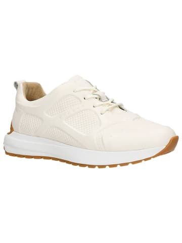 Wojas Leder-Sneakers in Creme